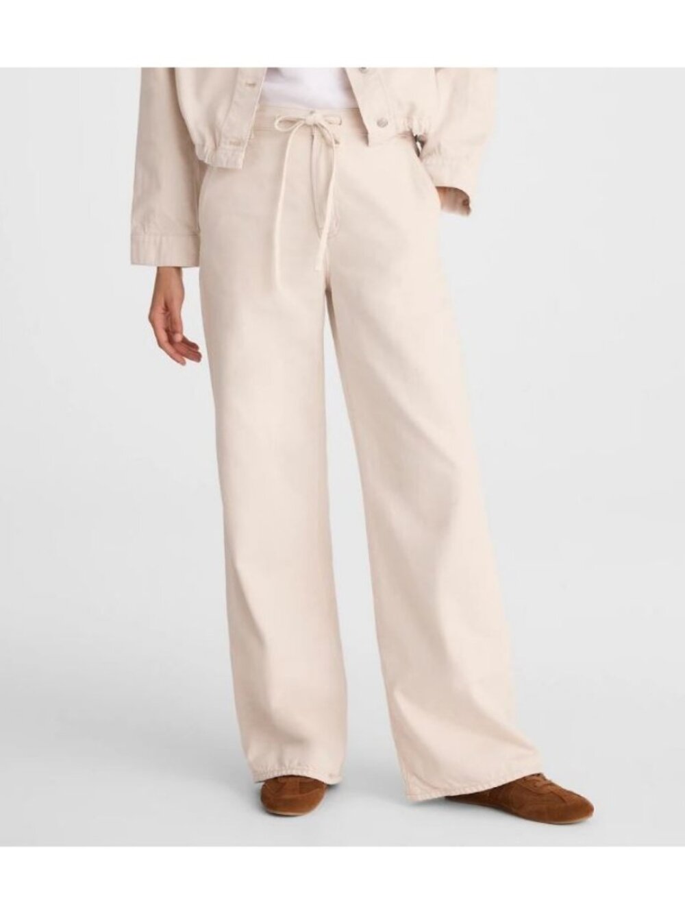Madewell NZ359 The Ultimate Wide-Leg Pant Airy Denim Vintage Canvas Size 29S NWT